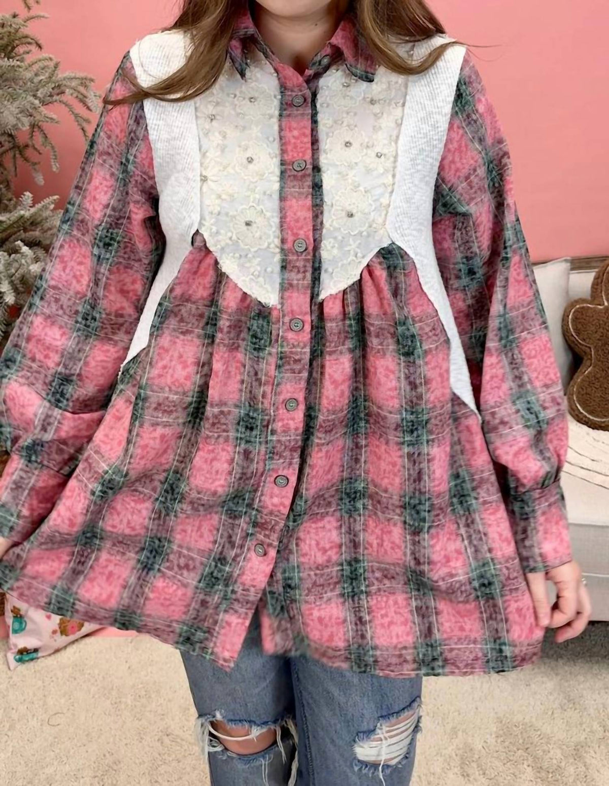 Pol - Long-sleeve Oversized Fit Shirt