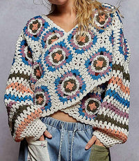 Pol - MARLOWE CROCHET SWEATER