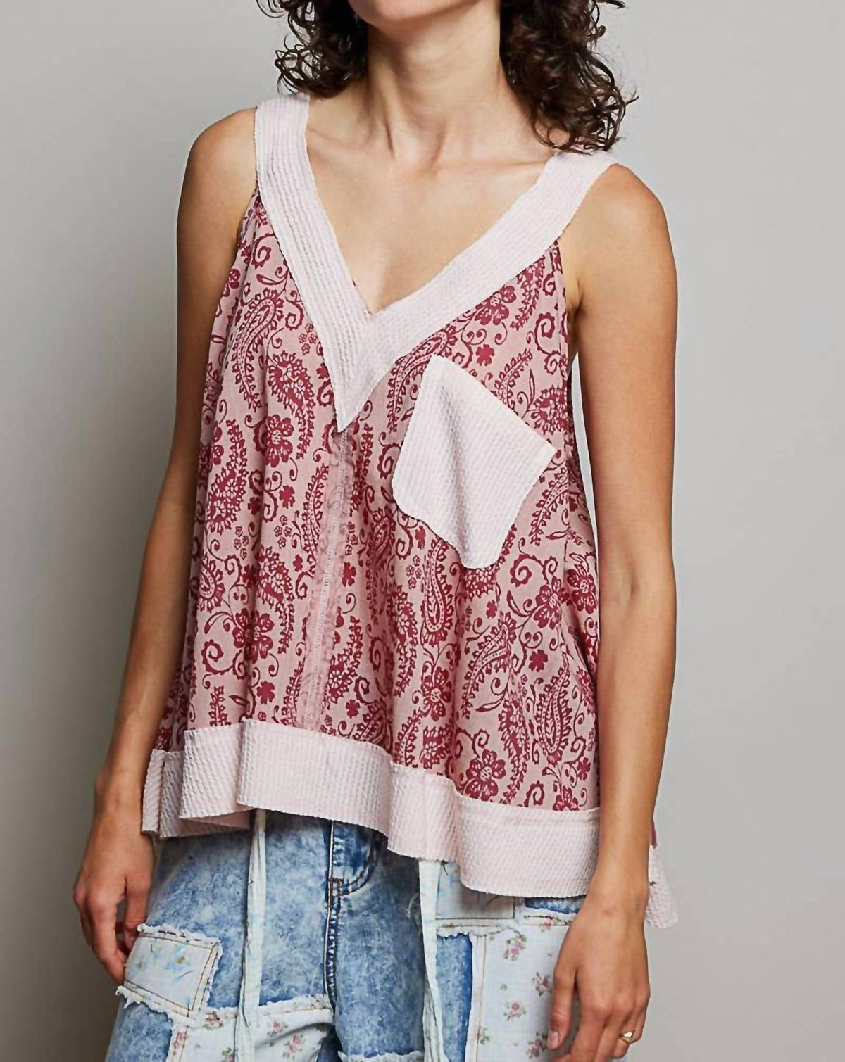 Pol - Paisley Daydream Sleeveless Top