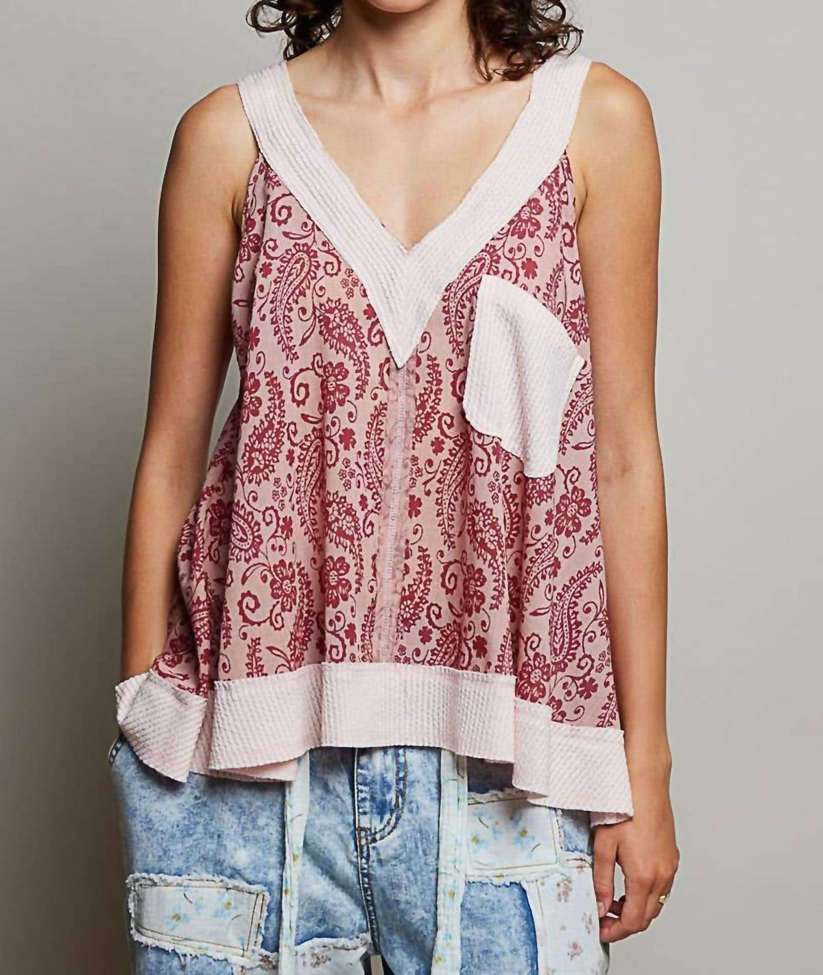 Pol - Paisley Daydream Top