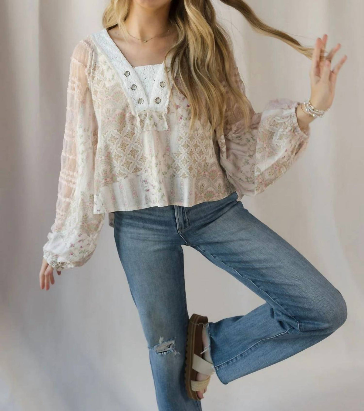 Pol - Parker Lace Top