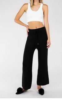 Pol - Rib Textured Bell Bottom Knit Pants