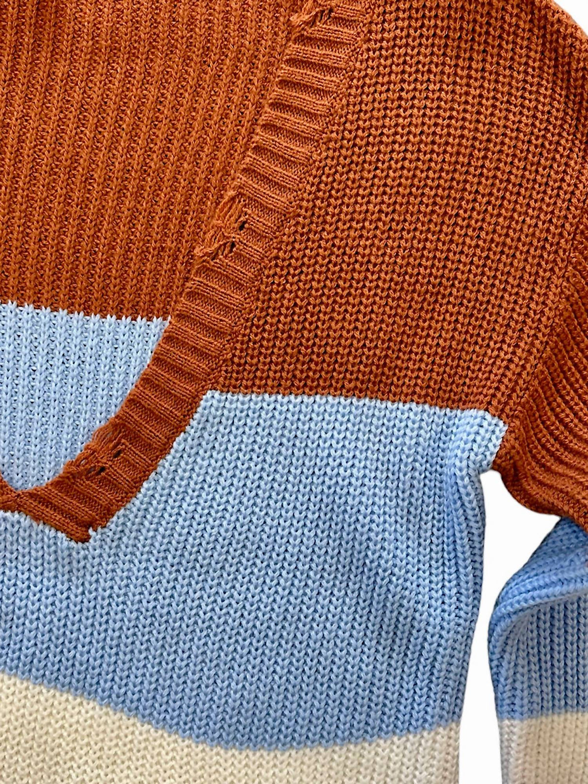 Pol - Women's Distressed Sweater