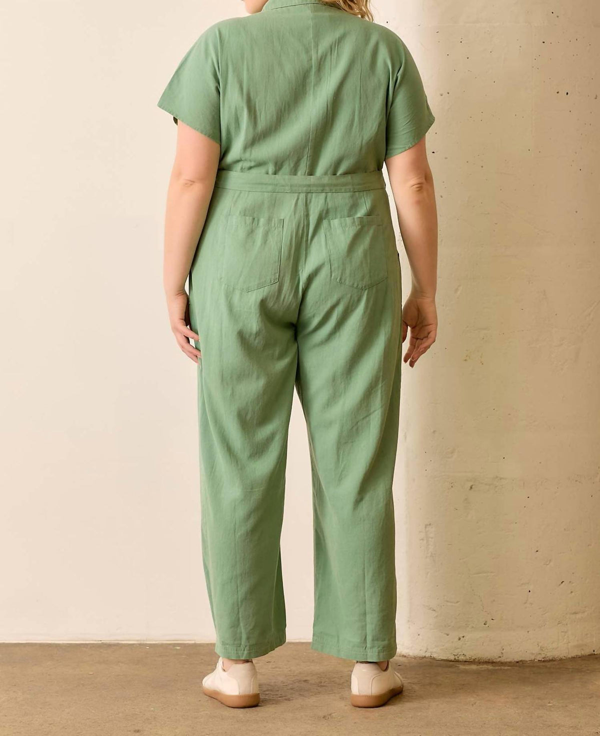 Polagram - Celina Button Front Jumpsuit - Plus