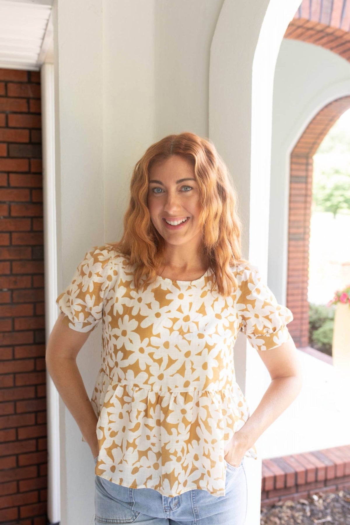 Polagram - Daisy Days Peplum Blouse