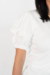 Polagram - Lesly Short Ruffled Sleeves Top