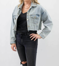 Polagram - Women's Cropped Denim Jacket