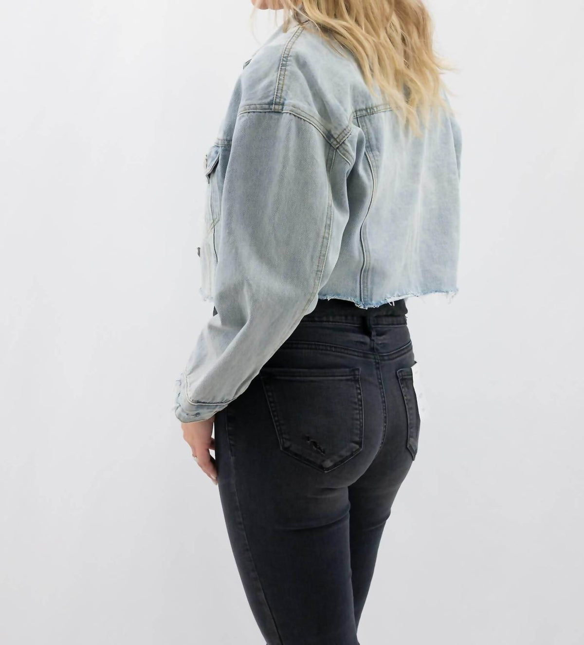 Polagram - Women's Cropped Denim Jacket