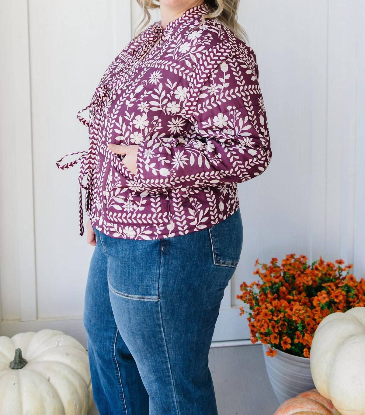 Polygram - Priscilla Floral Quilted Jacket