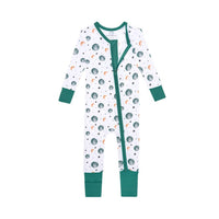 Posh Peanut - Baby Long Sleeve Zip Romper - bottoms - clothing - jumpsuits