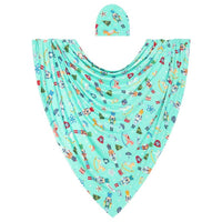 Posh Peanut - Fritz Infant Swaddle And Headwrap Set