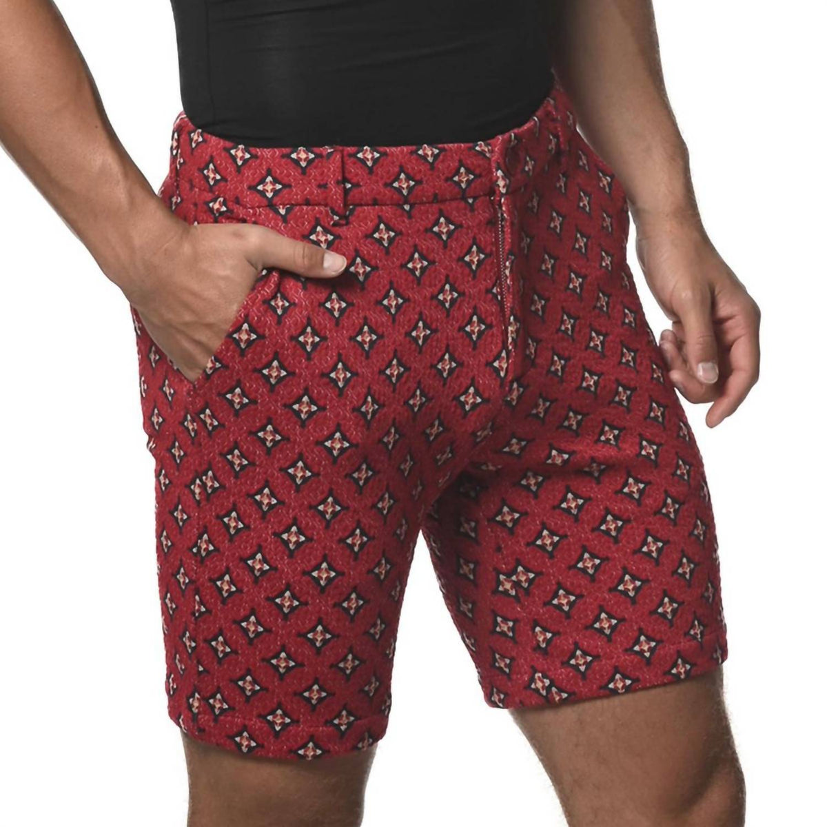 Postmarc - Star 8" Inseam Stretch Knit Jacquard Short