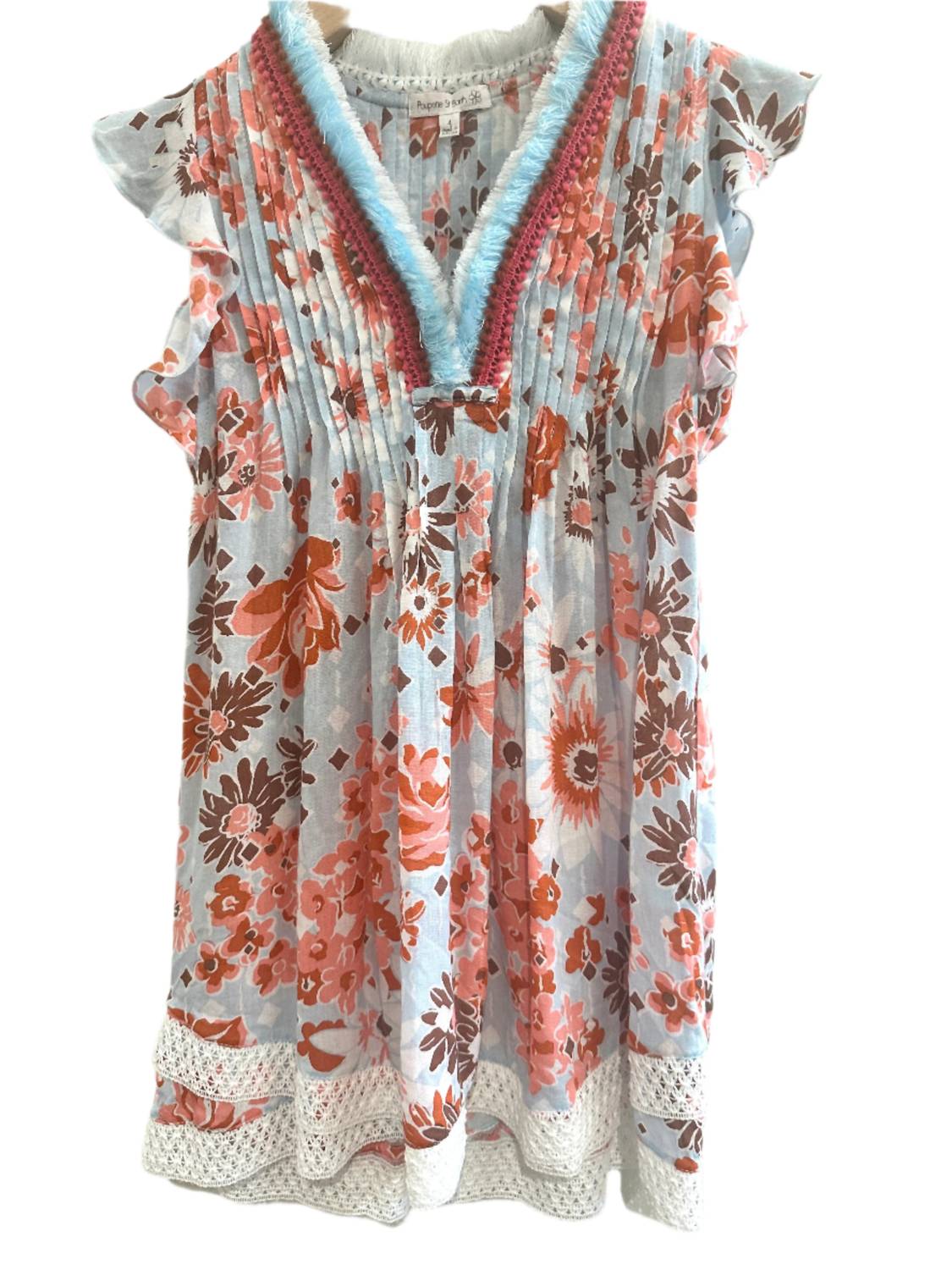 Poupette St Barth - Girl's Sasha Mini Dress - casual - clothing - dresses