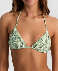 Pq Swim - Floral Palm Triangle Bikini Top