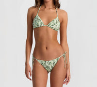 Pq Swim - Floral Palm Triangle Bikini Top