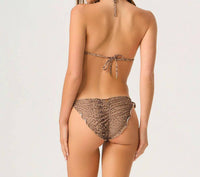 Pq Swim - Raja Embroidered Lettuce Edge Triangle Top
