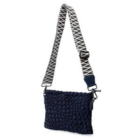 Prenelove - Women's Charlotte Woven Crossbody - bags - blue - crossbody - bags