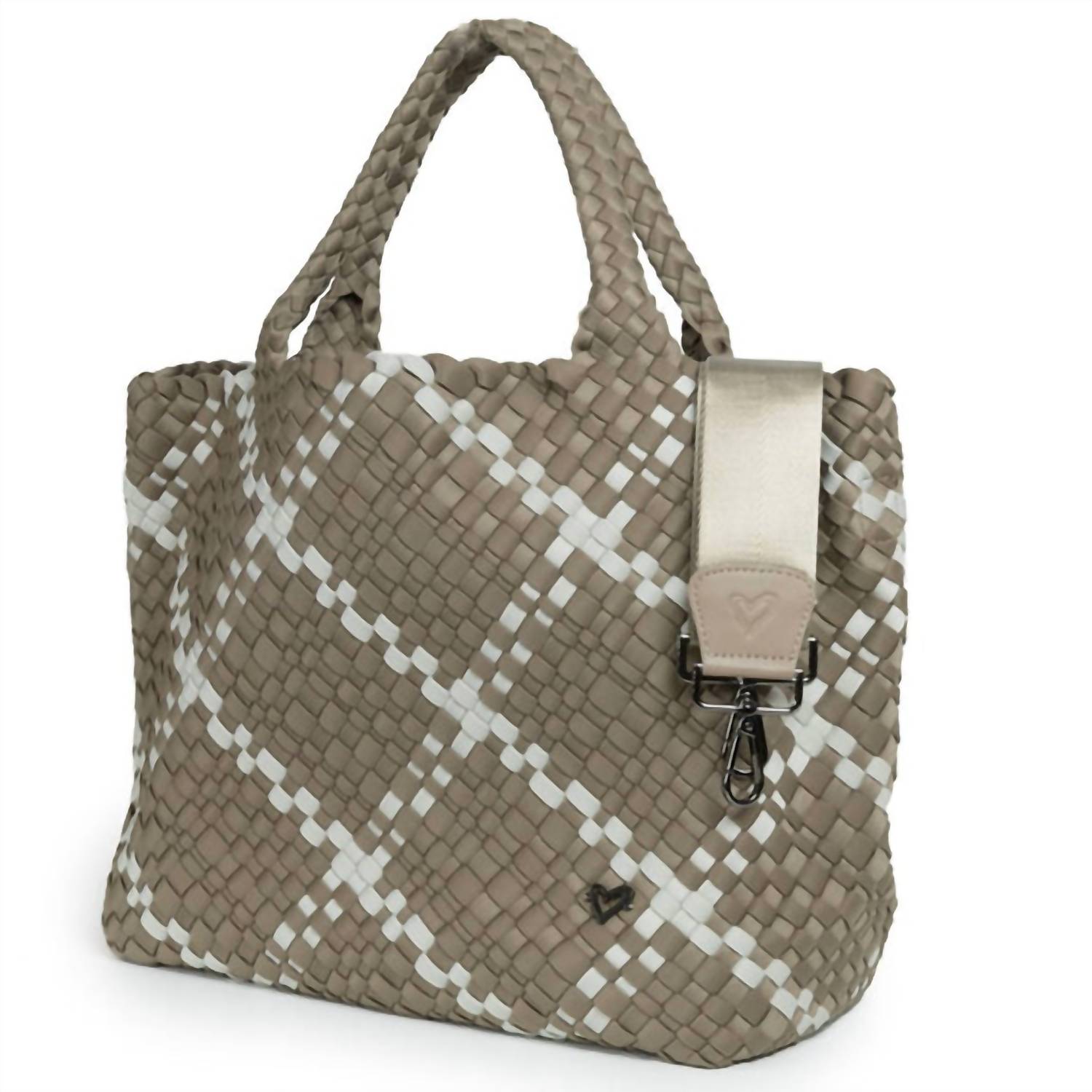 Prenelove - Women's London Large Woven Tote - bags - brown - handbags