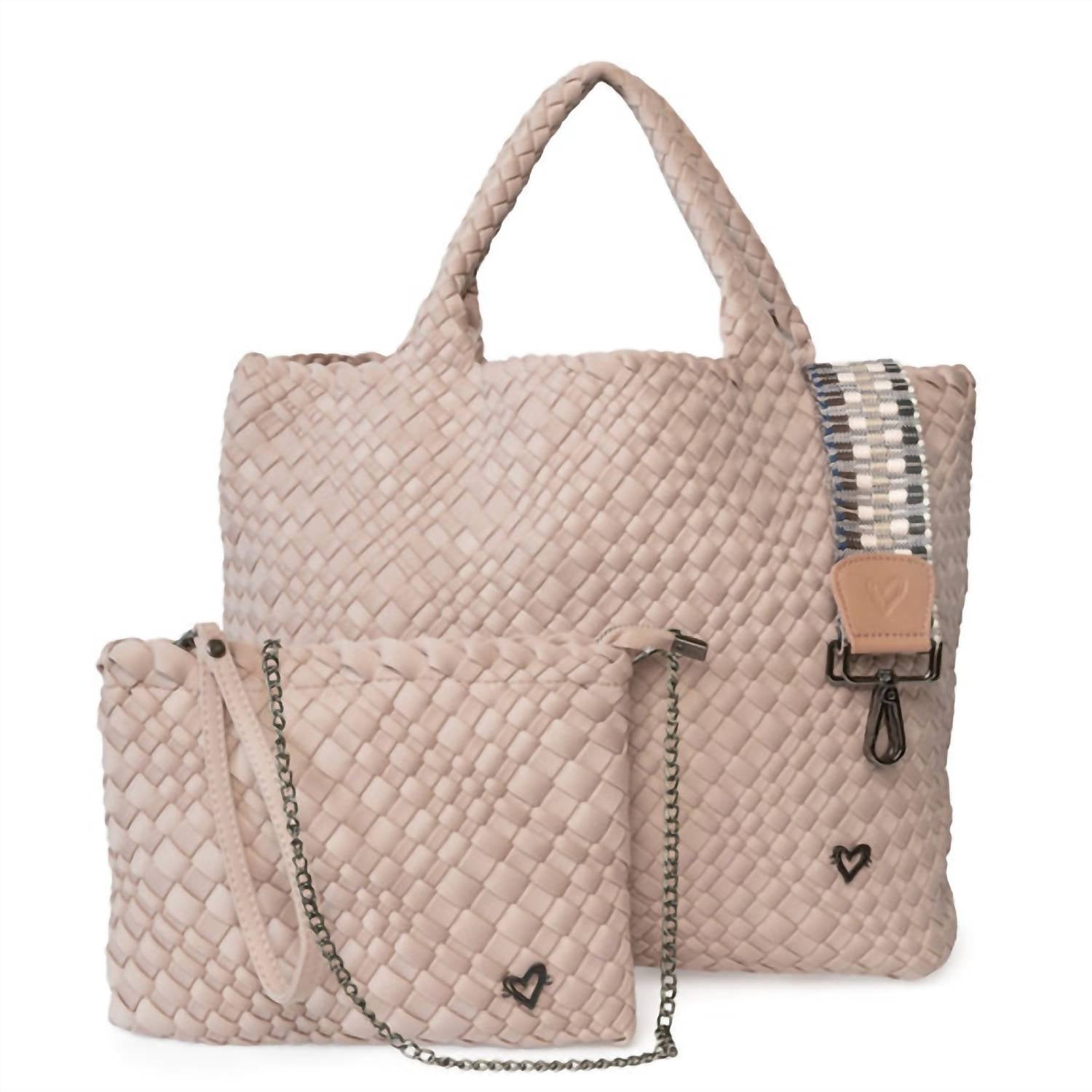Prenelove - Women's London Large Woven Tote - bags - handbags - neoprene