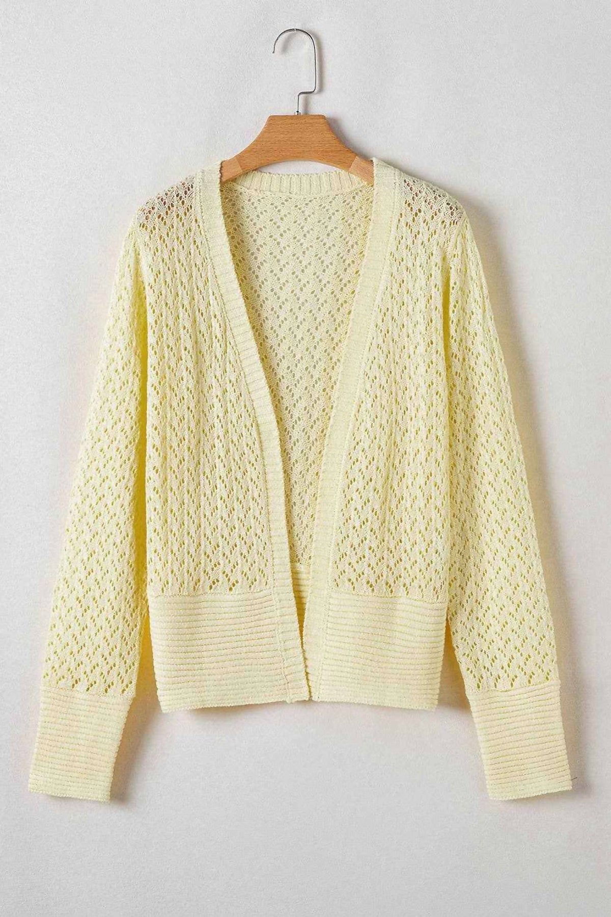 Pretty Bash - Open-Front Long Sleeves Cardigan