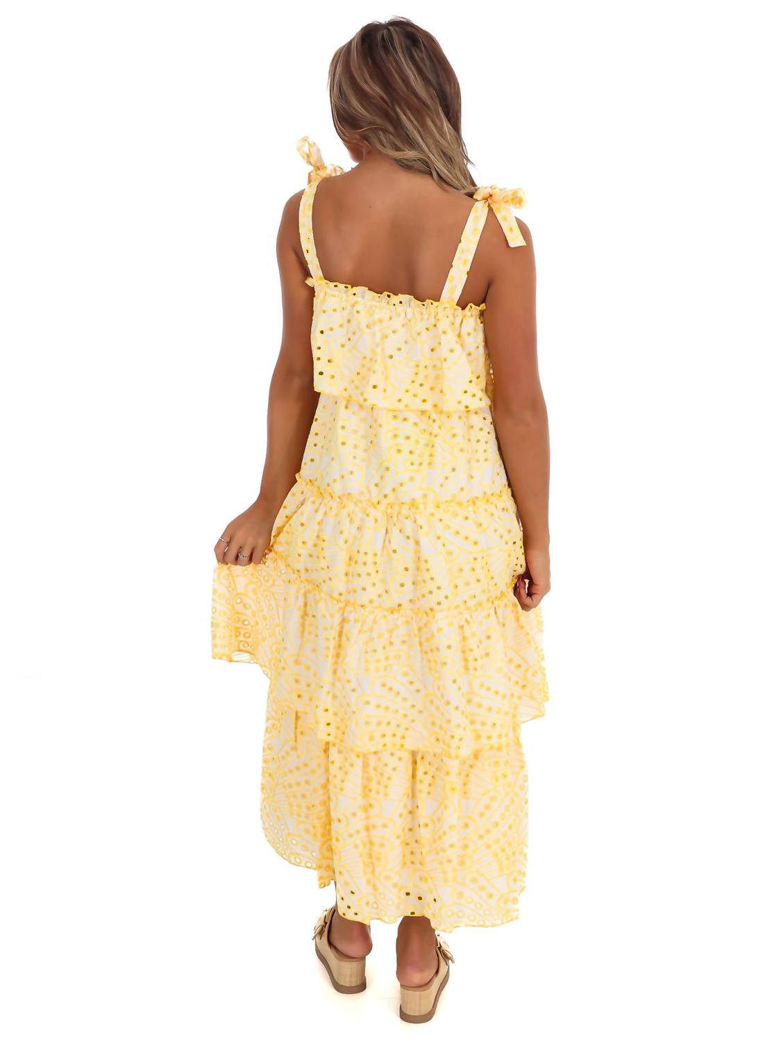 Pretty Follies - Make A Comeback Tiered Midi Dress - clothing - dresses - midi
