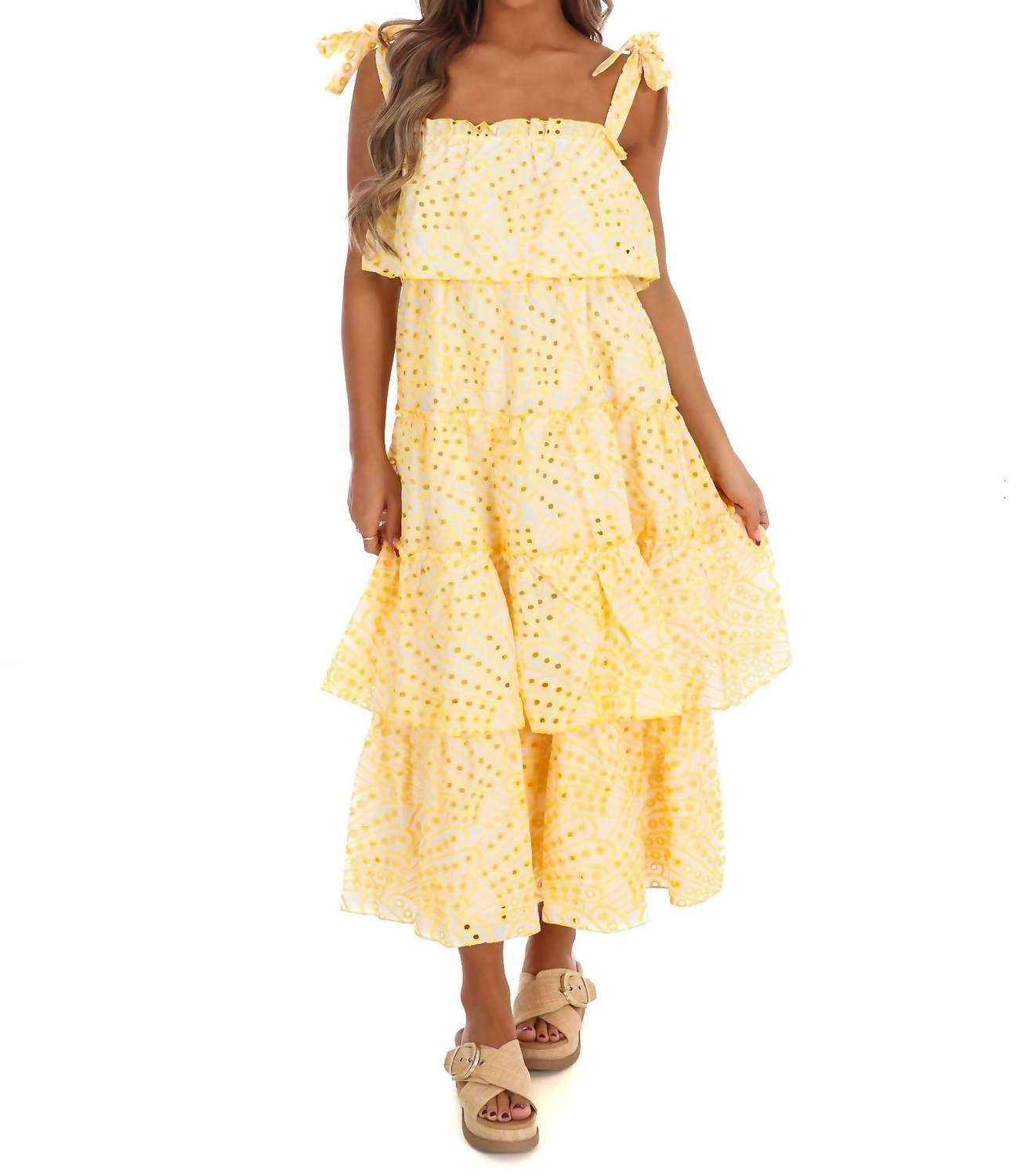 Pretty Follies - Make A Comeback Tiered Midi Dress - clothing - dresses - midi