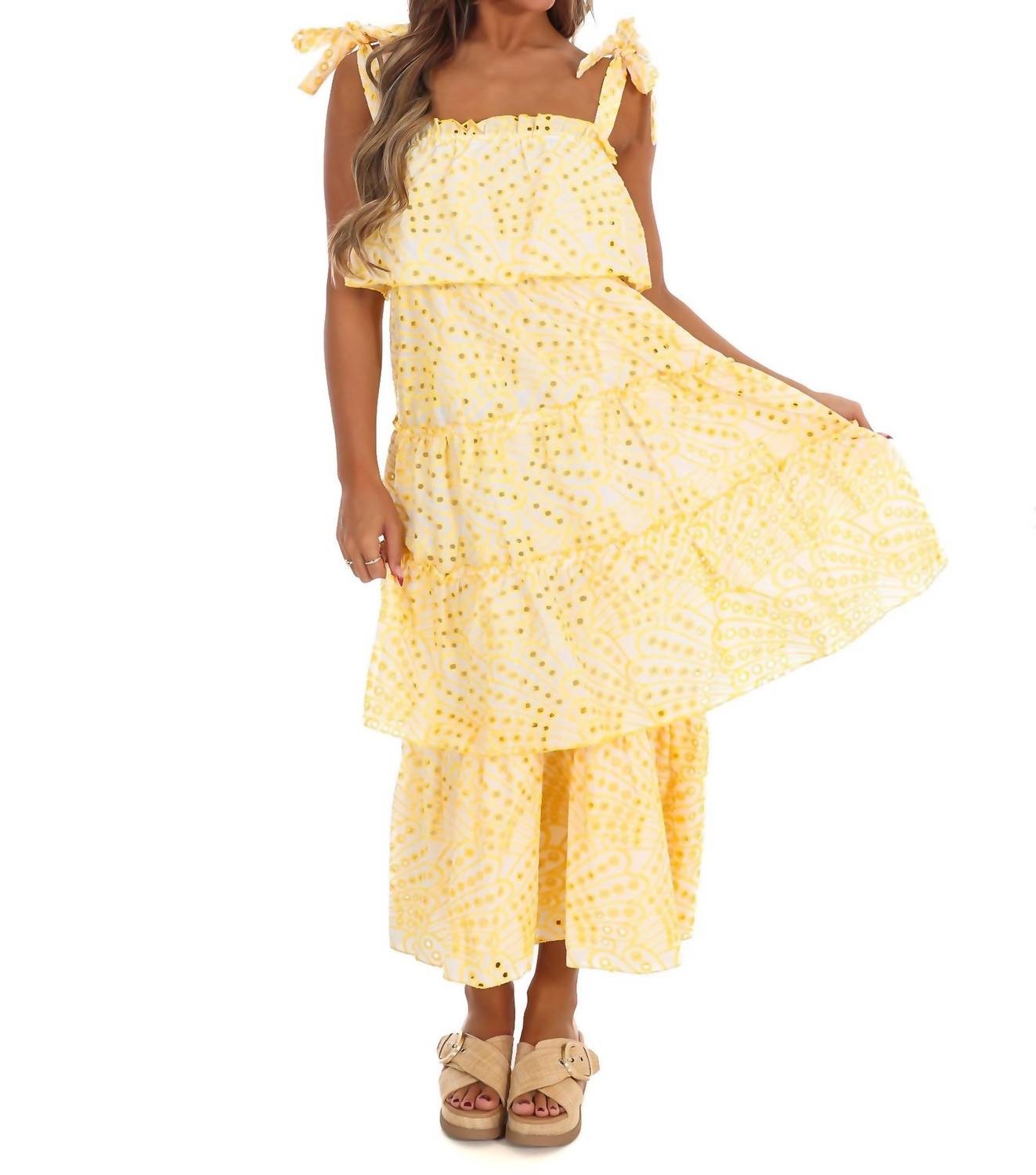 Pretty Follies - Make A Comeback Tiered Midi Dress - clothing - dresses - midi