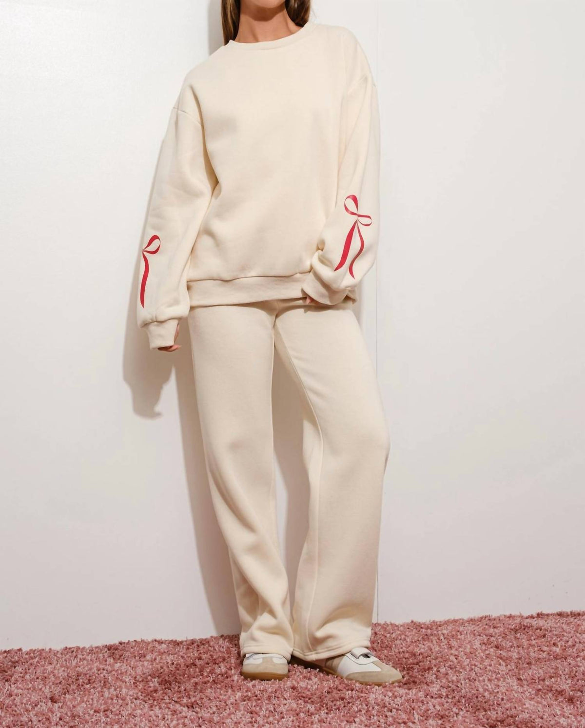 Pretty Garbage - Happily Yours Bow Sweatpants
