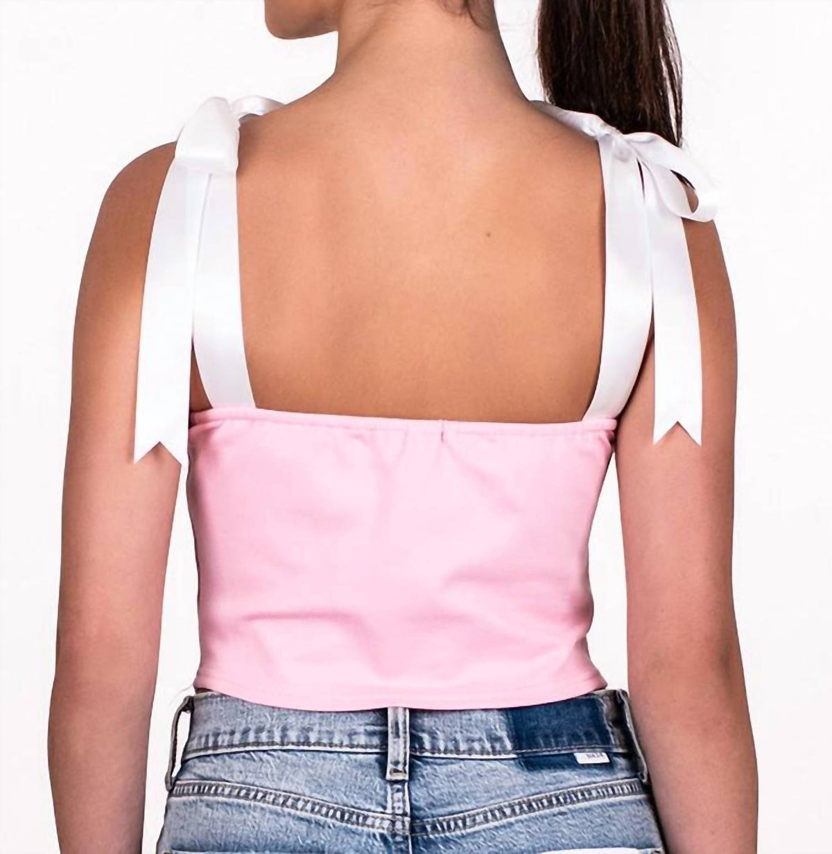 Pretty Garbage - Ribbon Ties Corset Top