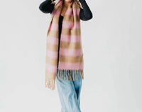 Pretty Simple - Stevie Striped Tassel Scarf