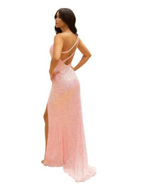 Primavera - Asymmetrical Neckline Prom Dress - clothing - dresses - patterned
