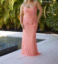 Primavera - Corset Back Prom Dress - clothing - dresses - orange