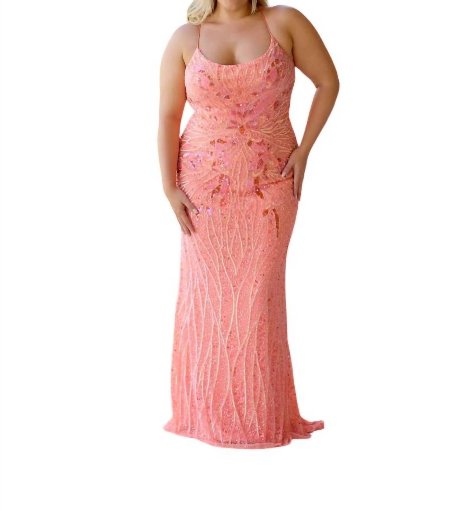 Primavera - Corset Back Prom Dress - clothing - dresses - orange