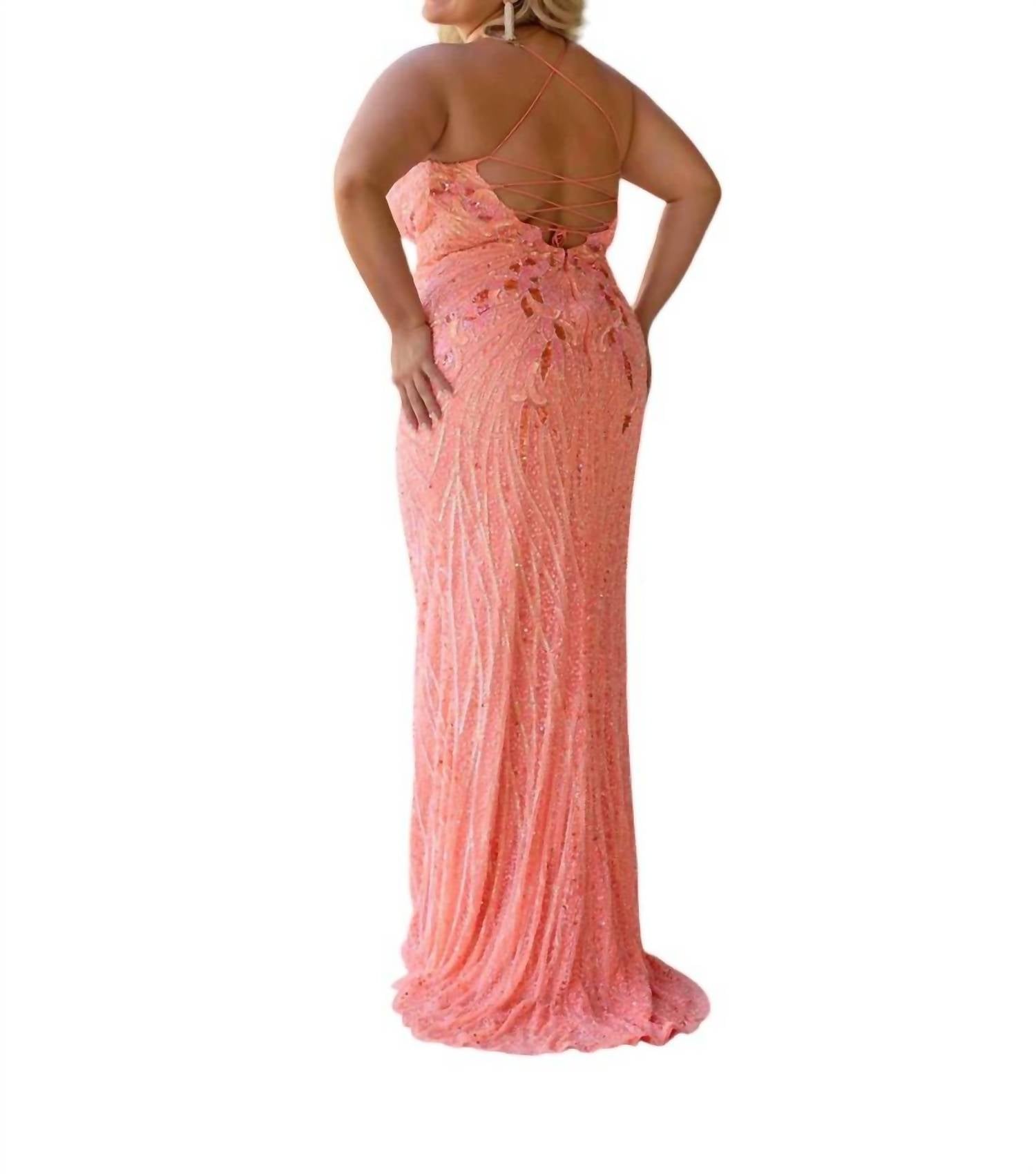 Primavera - Corset Back Prom Dress - clothing - dresses - orange