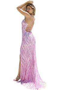 Primavera - Corset Lace Up V - neck Prom Dress - clothing - dresses - patterned