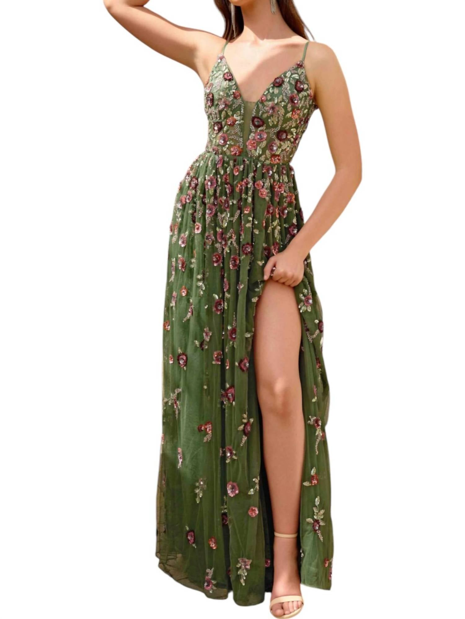 Primavera - Floral Mesh Prom Dress - clothing - dresses - floral