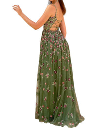 Primavera - Floral Mesh Prom Dress - clothing - dresses - floral