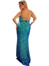 Primavera - Long Curvy Prom Dress - clothing - dresses - green