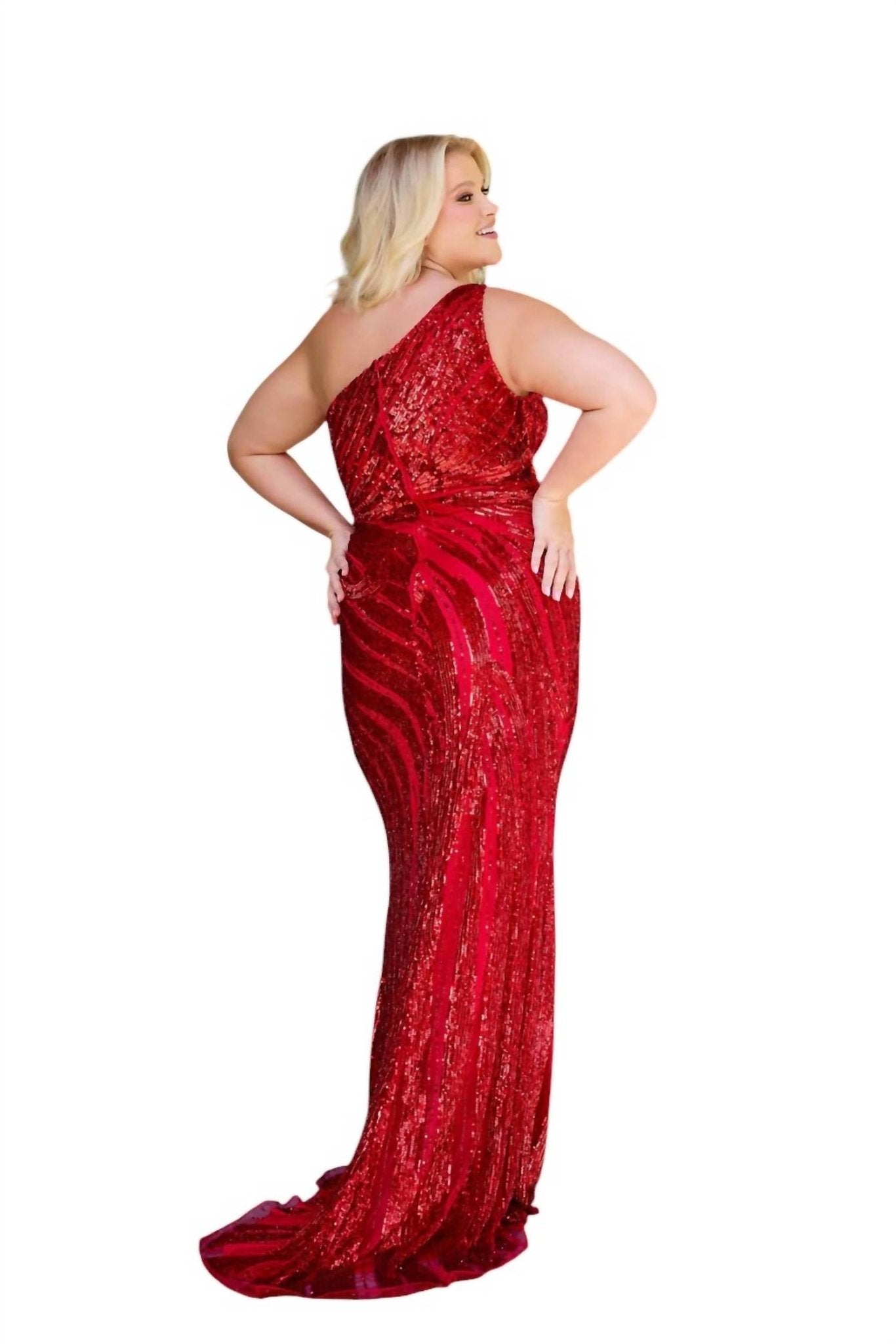 Primavera - One Shoulder Prom Dress - clothing - dresses - patterned