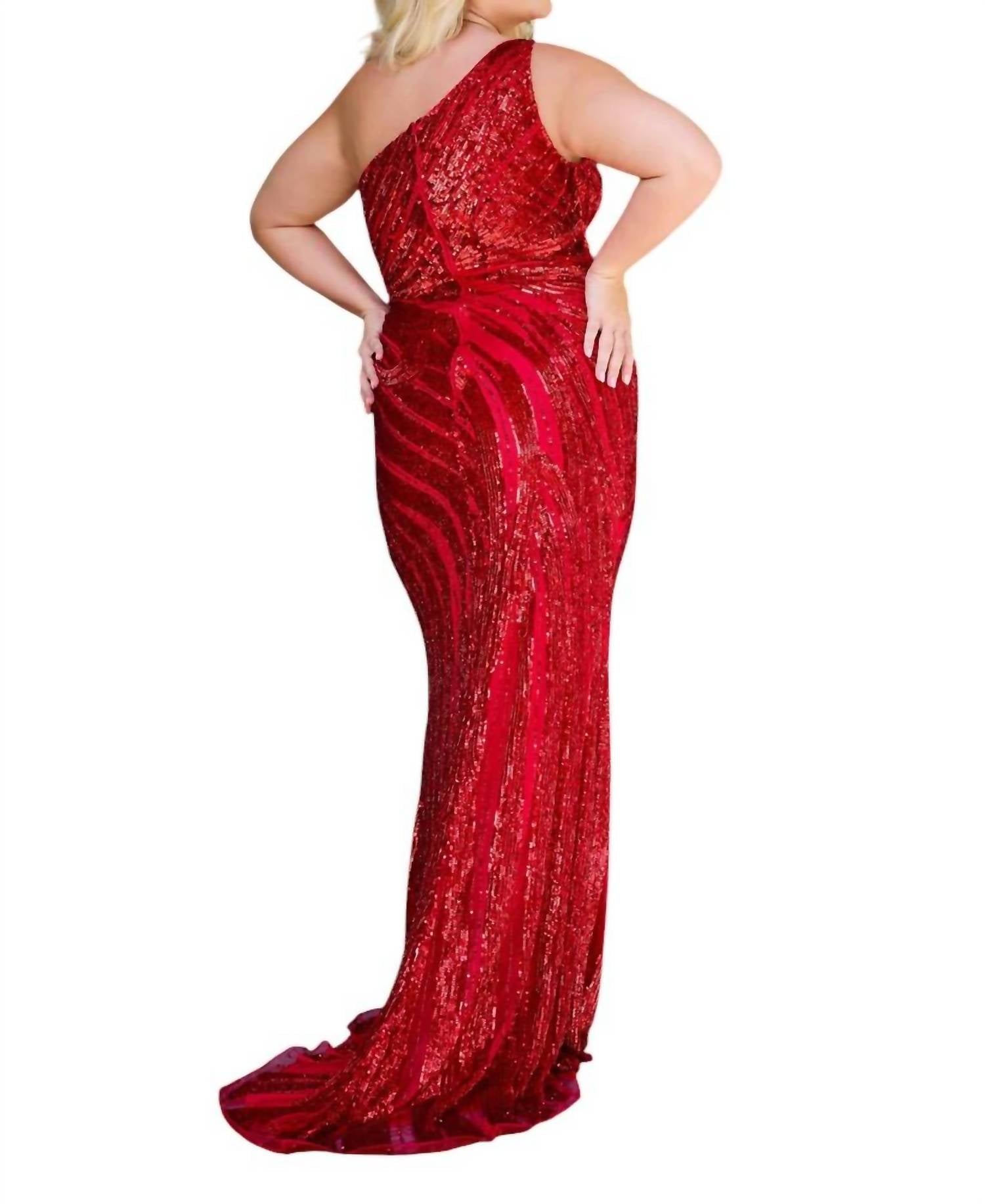 Primavera - One Shoulder Prom Dress - clothing - dresses - patterned