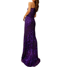 Primavera - Side Cut Out One Shoulder Prom Dress - clothing - dresses - patterned
