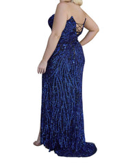 Primavera - Strapless Prom Dress - blue - clothing - dresses