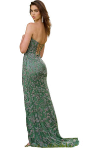 Primavera - Strapless V - neck Prom Dress - clothing - dresses - green