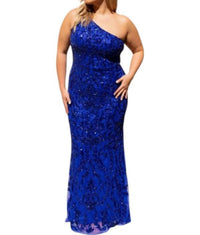 Primavera - Stunning One - shoulder Prom Dress - blue - clothing - dresses