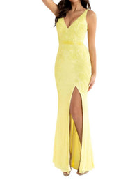 Primavera - V - Neck Beaded Prom Dress - clothing - dresses - floral