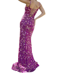 Primavera - V - neck Floral Prom Dress - clothing - dresses - floral