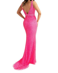 Primavera - V - neck Prom Dress - clothing - dresses - patterned