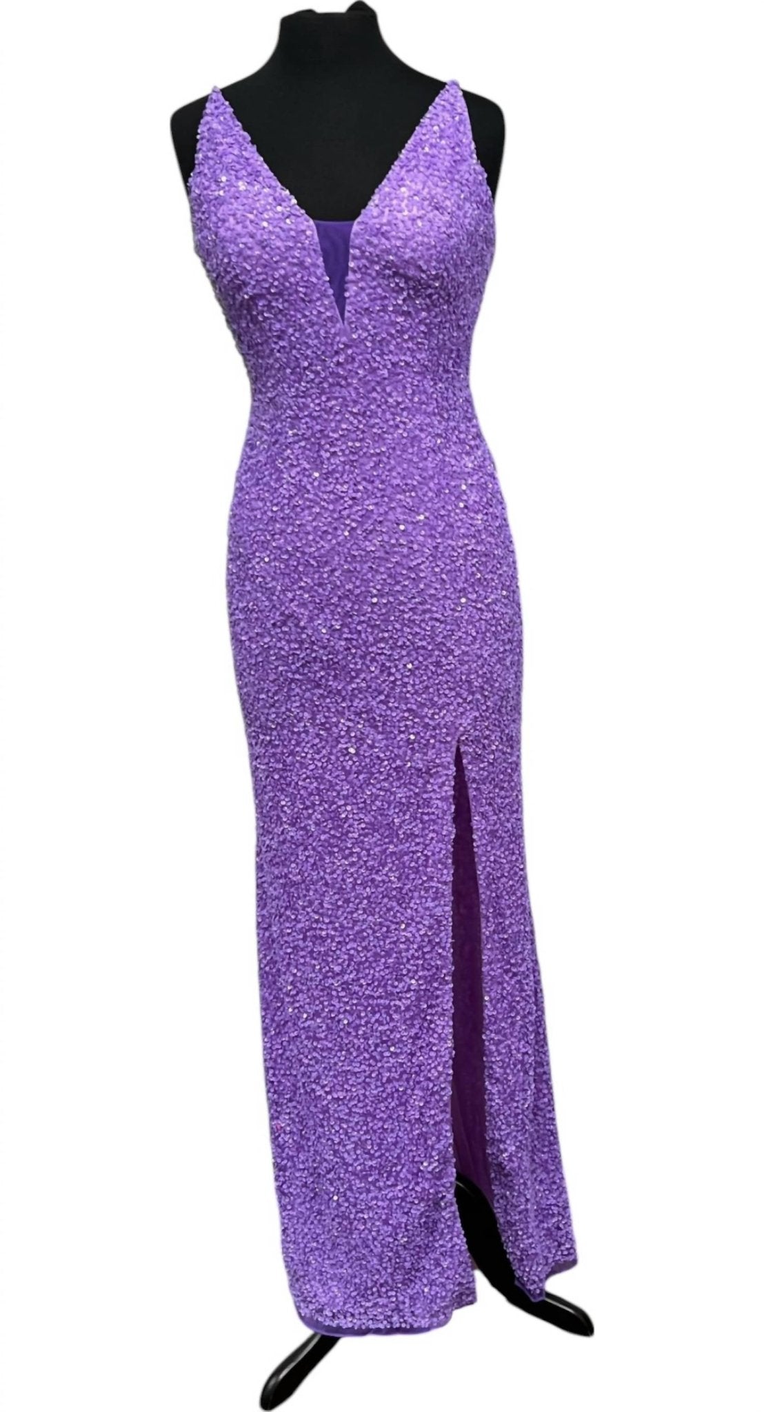 Primavera - Women's V - neck Strappy Back Prom Dress - clothing - dresses - patterned