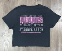 Prince Peter - Alanis Jones Beach Cropped Tee - black - clothing - cotton