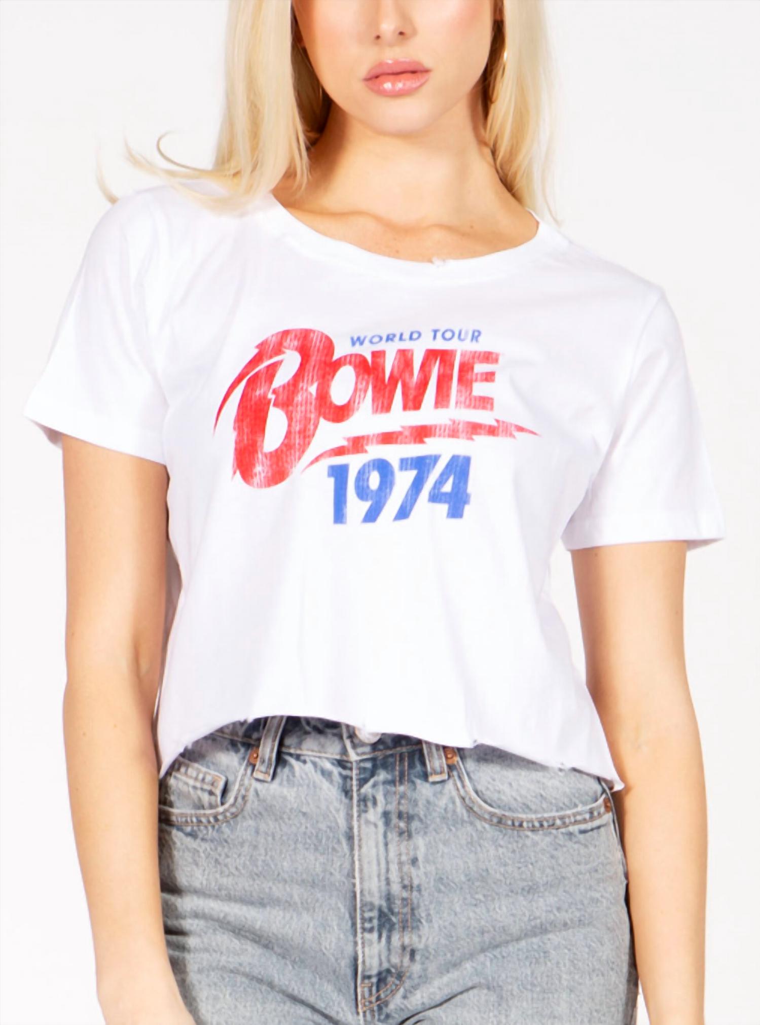 Prince Peter - Bowie World Tour Crop Tee - clothing - cotton - crop - tops